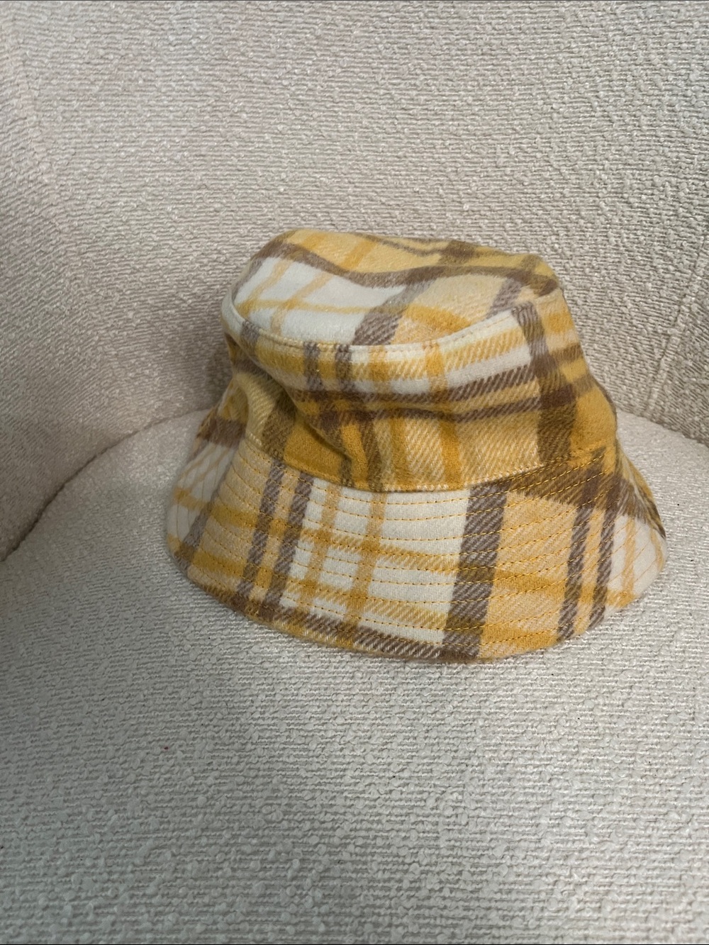 Yellow Plaid Bucket Hat